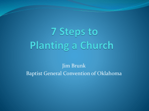7 steps to planting a church