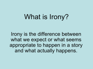 What is Irony?