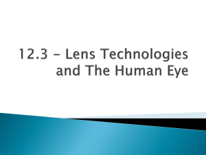 12.3 - Lens Technologies and The Human Eye
