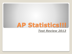 AP Statistics!!! - Somerset Independent Schools