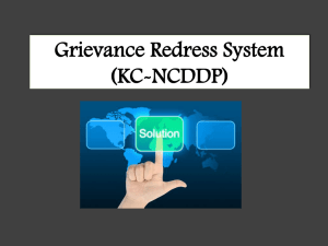 Grievance Redress System (KC-NCDDP)