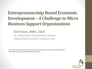 Entrepreneurship Based Economic Development