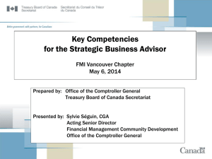 Key Competencies Deck - Financial Management Institute of Canada