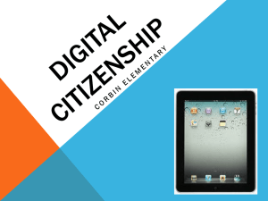 Digital Citizenship PowerPoint