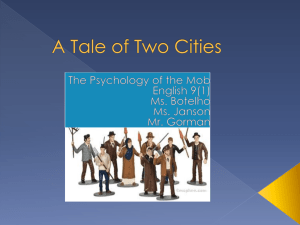 A Tale of Two Cities Mob Psych Essay