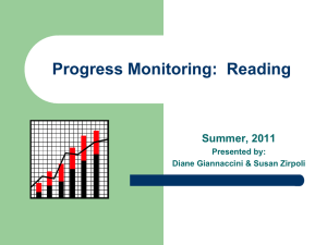 Progress Monitoring: Reading