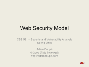 Web Security Model