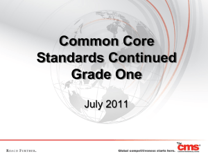 1st grade Common Core Day 2