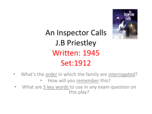 Inspector Calls Revision 2013
