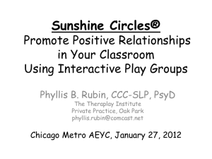 Sunshine Circles® Promote Positive Relationships in Your