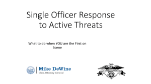Single Officer Response to Active Threats