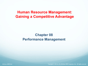 Ch.8 Performance management