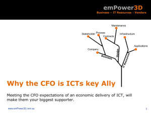 Why the CFO is ICTs key Ally