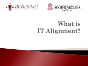 What is IT Alignment? - The Institute for CIO Excellence