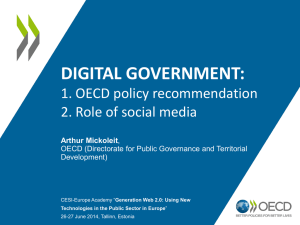 OECD policy recommendation and the role of social media