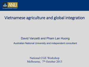 Vietnamese agriculture and global integration