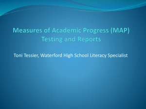 (MAP) Testing and Reports - Waterford Public Schools