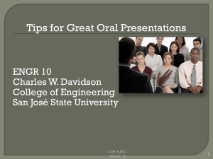 Communication_oral_S14 - Charles W. Davidson College of