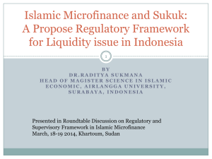 A Propose Regulatory Framework for Liquidity issue in Indonesia