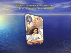 The True Confessions of Charlotte Doyle By AVI