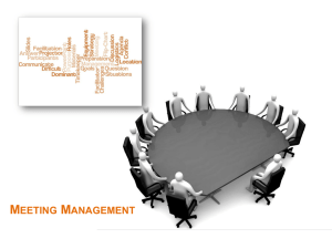 3.2.2 Meeting Management