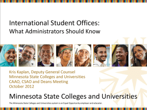 International Student Office Compliance Issues