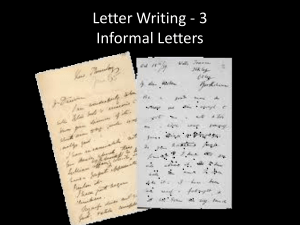 5. How to write an informal letter.