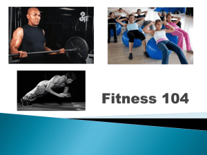 Fitness 104 PowerPoint