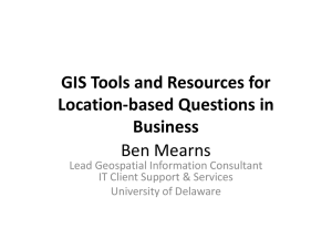 GIS Tools and Resources for Business Use