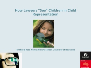 How Lawyers “See” Children in Child Representation