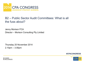 B2: Public sector audit committees