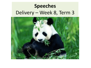 Panda Bear Speeches PPT