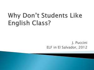 Why Don*t Students Like English Class?