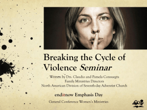 Breaking the Cycle of Violence - ppt