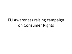 The consumer rights awareness campaign 2014