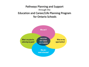 (Where?) Education and Career/Life Planning Program