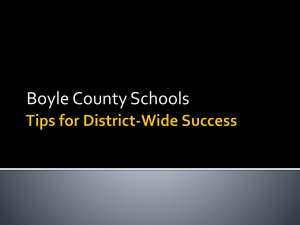 Tips for District-Wide Success