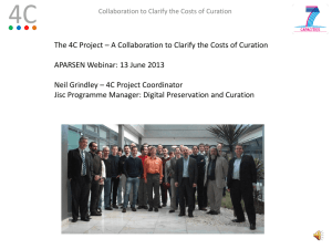 A Collaboration to Clarify the Costs of Curation