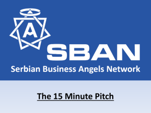 The 15 Minutes Pitch