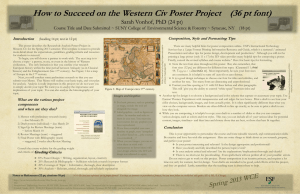 Sample Poster - SUNY College of Environmental Science and Forestry