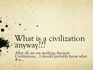 What is a civilization anyway???
