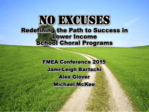 No Excuses - Florida Music Education Associations