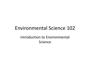 Environmental Science 102