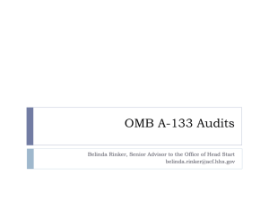 OMB A-133 Audits - PA Head Start Association