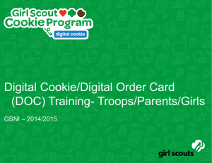 Digital Cookie -- GSNI Webinar Training