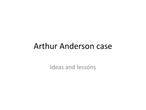 Arthur Anderson case