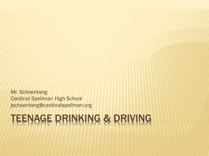 Teenage Drinking & Driving