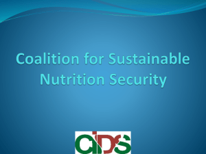 Presentation 03092013 final - Coalition for Food & Nutrition Security
