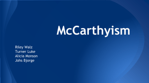 McCarthyism Questions 10