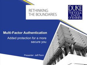 Multi-Factor Authentication Lunch and Learn